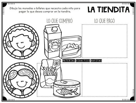 Actividades de la TIENDITA para IMPRESIÓN y APRENDIZAJE