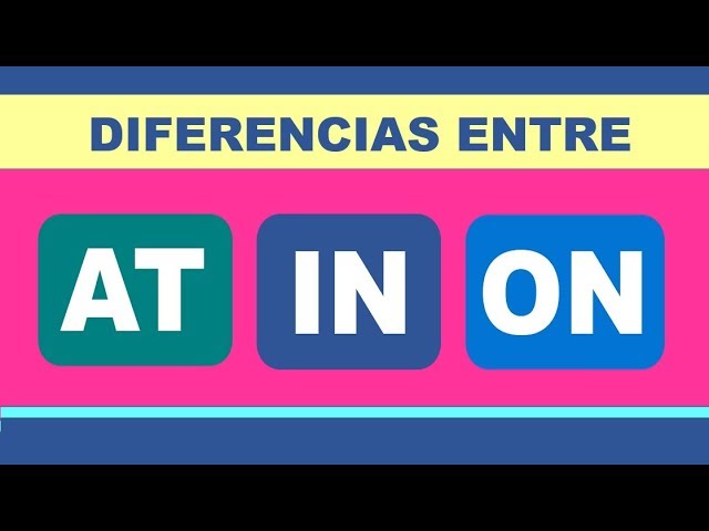 AT, IN, ON: PREPOSICIONES de TIEMPO CLARAS y ÚTILES