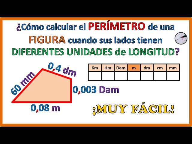 Cómo calcular el perímetro de cualquier figura geométrica