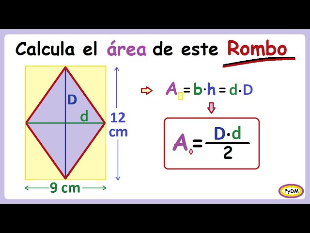 Cómo calcular fácilmente el área de un rombo y su fórmula