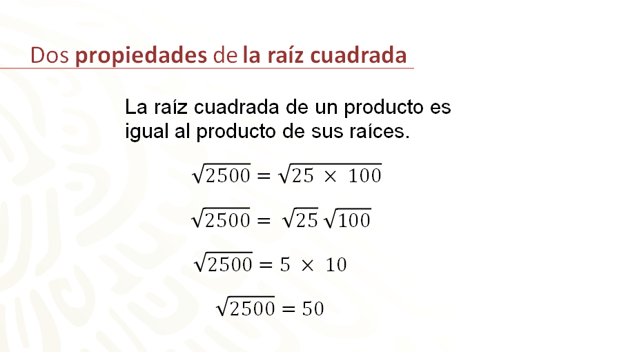 Cómo entender fácilmente la propiedad de la raíz cuadrada