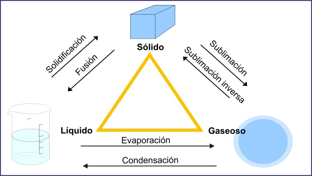 Cómo influye la temperatura en el cambio de estado de la materia