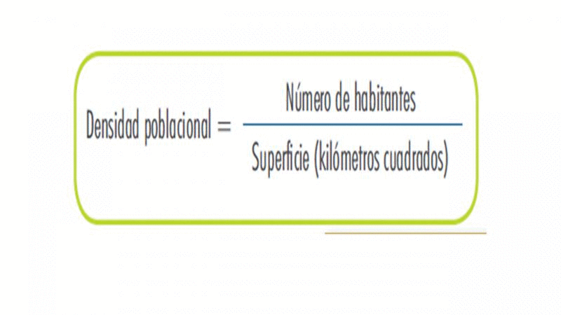 Cómo se calcula la densidad de población y qué fórmula usar