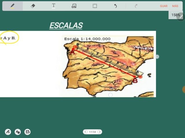 Cómo se calcula la distancia en un mapa con escala numérica