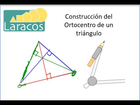 Cómo se encuentran las alturas de un triángulo con regla y compás