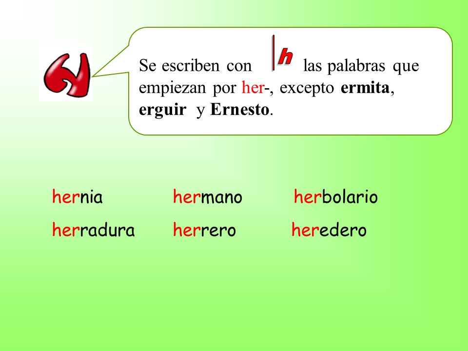Conoces las 100 palabras que comienzan con HER ¡Descúbrelas!