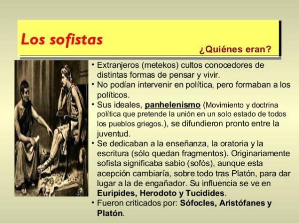 Cuál es el origen y las características de los sofistas en la historia