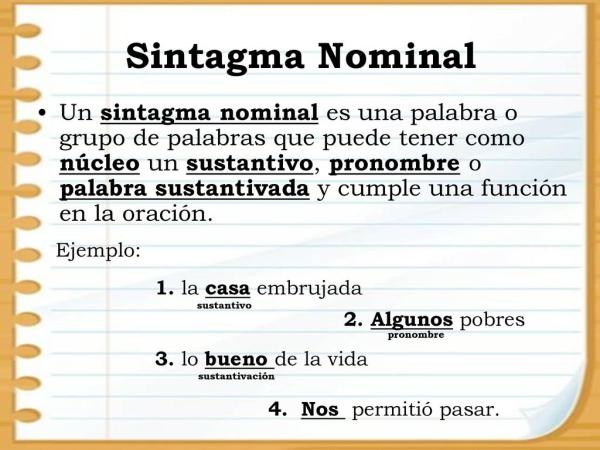 Cuál es el significado del término nominal en gramática 2 Cuál es el significado del término nominal en gramática