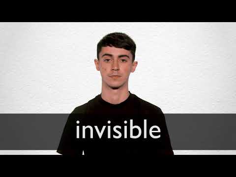 Cuál es el significado y definición de la palabra invisible