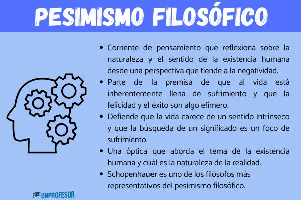 Cuál es el significado y las características del pesimismo