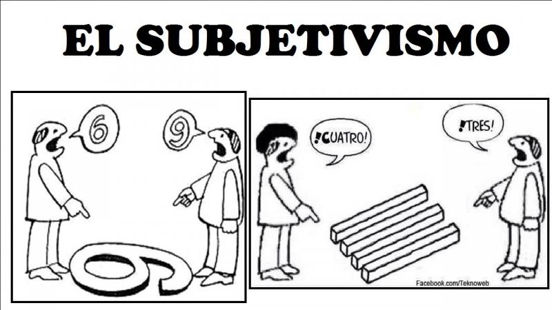 Cuál es la realidad del subjetivismo y cuáles son sus tipos