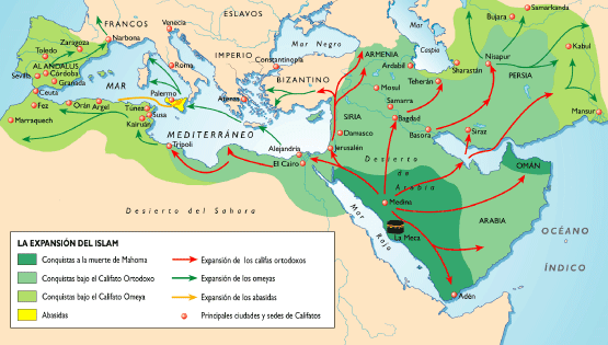 Cuál fue la interesante expansión musulmana del imperio islámico