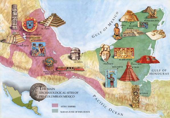 Cuál fue la ubicación temporal de las civilizaciones mesoamericanas y andinas