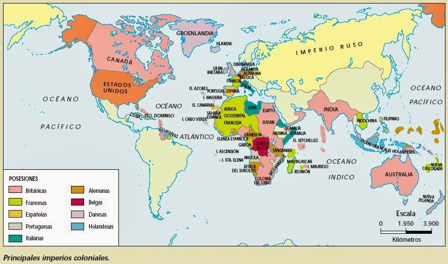 Cuáles fueron las causas y mapas clave del imperialismo en el XIX