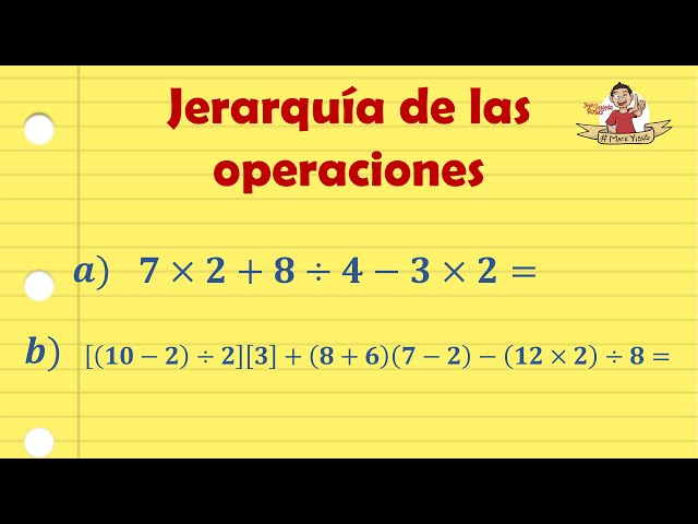 Cuáles son 10 ejemplos clave de la jerarquía de operaciones