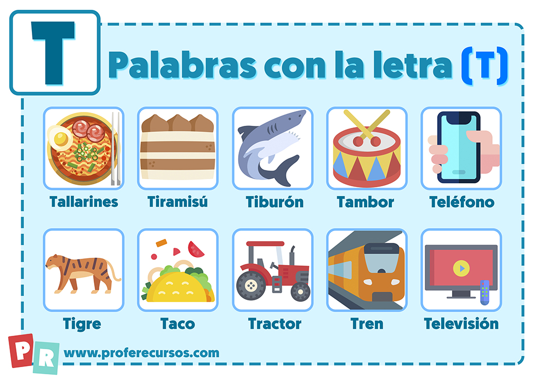 Cuáles son 100 palabras que inician con T y sus ejemplos de uso