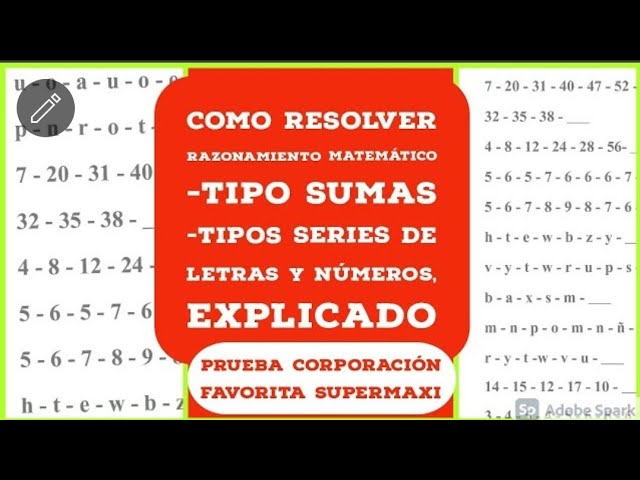 Cuáles son 35 ejemplos útiles y resueltos de series verbales