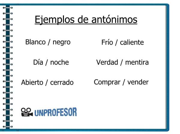 Cuáles son 50 ejemplos de oraciones que usan antonimia