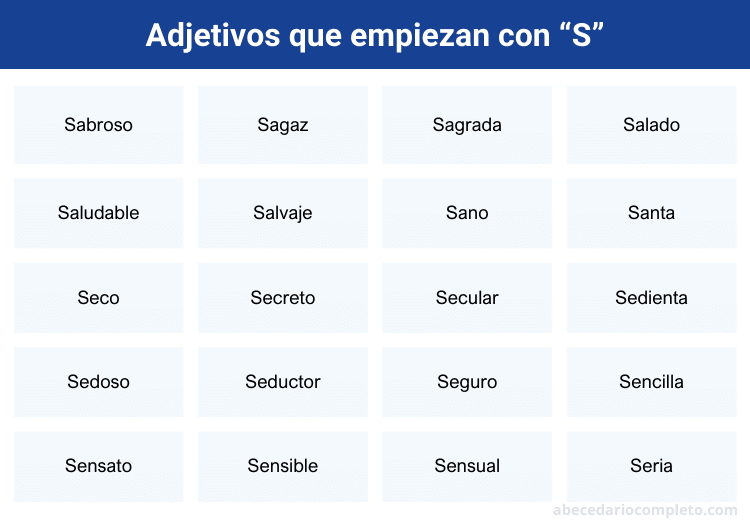 Cuáles son 50 impresionantes cualidades que empiezan con S