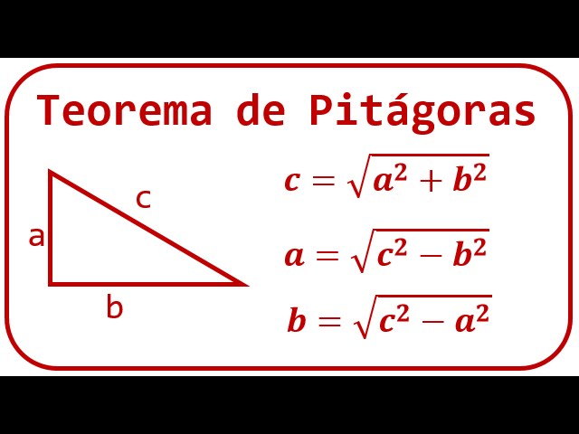 Cuáles son la fórmula y ejemplos del Teorema de Pitágoras