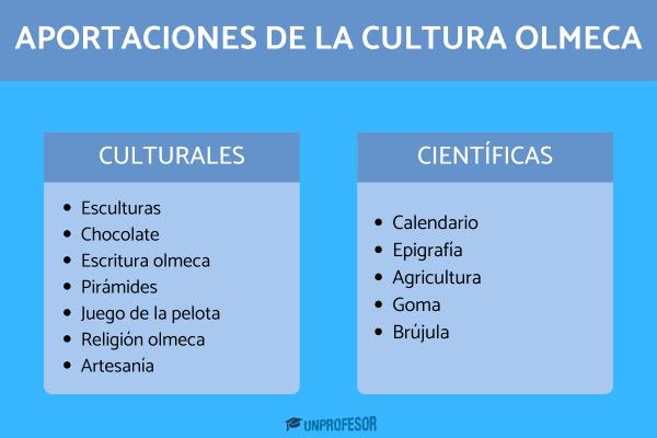 Cuáles son las características y aportes culturales de los olmecas