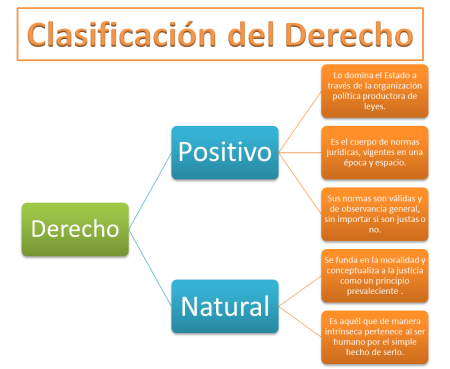 Cuáles son las ramas del derecho positivo y sus definiciones clave