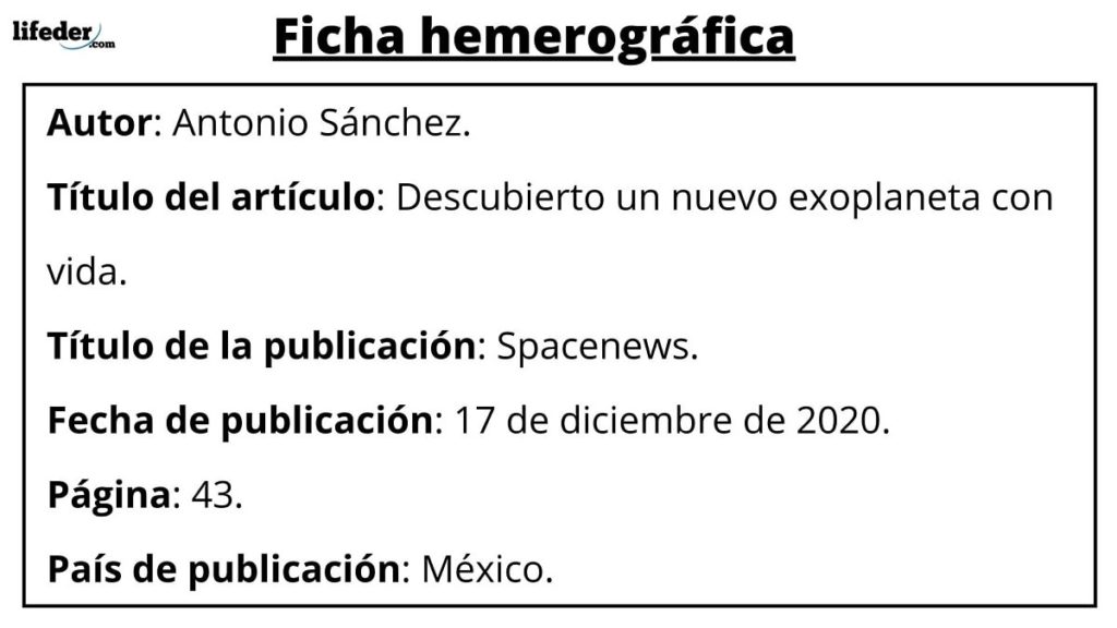 Cuáles son los 10 ejemplos clave de fichas hemerográficas