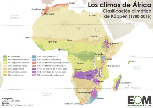 Cuáles son los climas más diversos de Asia y África que conocer