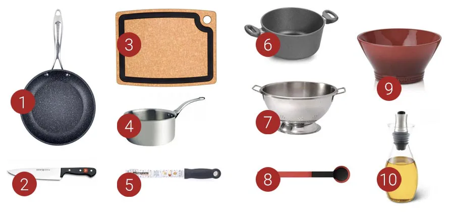 Cuáles son los elementos esenciales para cocinar en casa