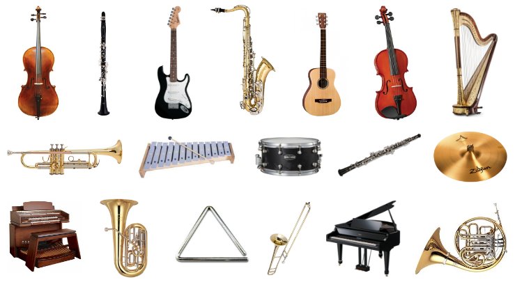 Cuáles son los instrumentos musicales que incluyen la letra Ñ
