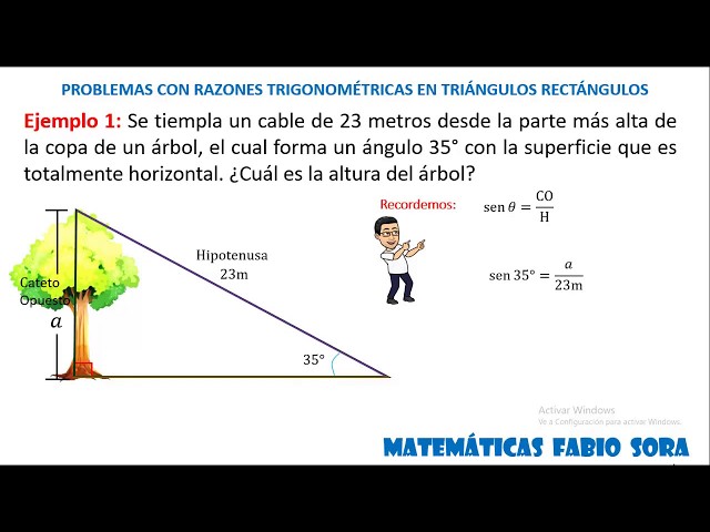 Cuáles son los problemas más comunes sobre triángulos rectángulos