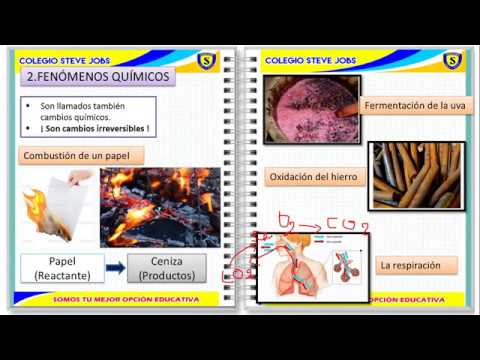 Cuáles son los tipos de fenómenos químicos y sus características