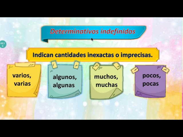 EJEMPLOS de ADJETIVOS INDEFINIDOS que DEBES CONOCER