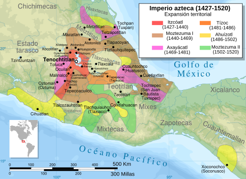 En qué periodo temporal se ubicaron los aztecas durante su auge