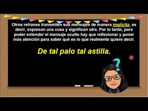 Explícito e IMPLÍCITO: Mensajes OCULTOS en REFRANES