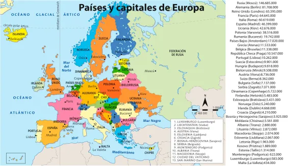 EXTENSIÓN DE EUROPA: DESCUBRE su GEOGRAFÍA y PAÍSES