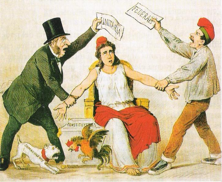 FEDERALISTAS y CENTRALISTAS: CLAVES de la REPÚBLICA