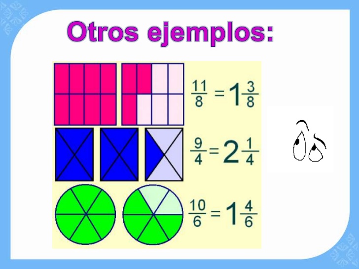 FRACCIONES IMPROPIAS: 20 EJEMPLOS CLAROS y FÁCILES