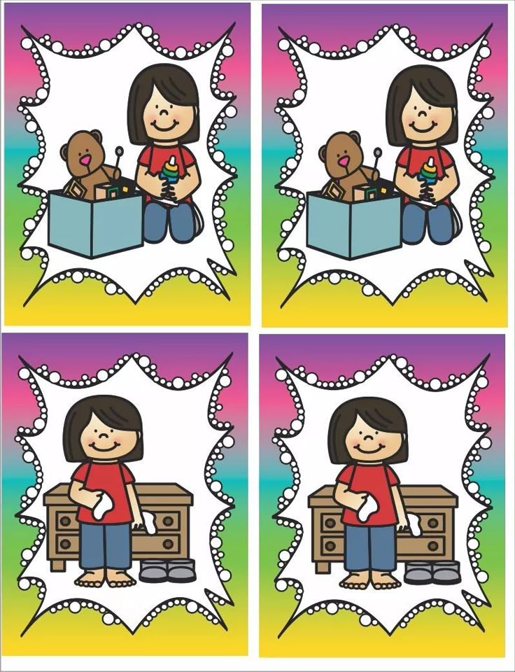 MEMORAMA DIVERTIDO de HÁBITOS de HIGIENE Preescolar
