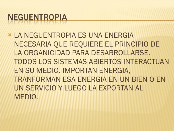NEGUENTROPÍA: DEFINICIÓN y CONCEPTO CLAVE explicado