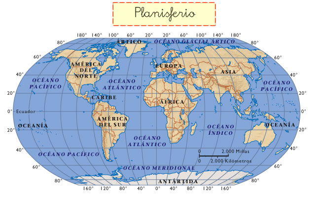 PLANISFERIO: DESCUBRE SUS CARACTERÍSTICAS Y ELEMENTOS