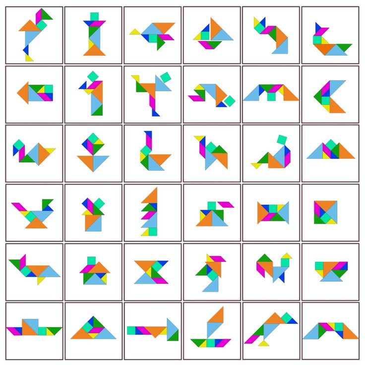 PREESCOLAR: FÁCILES FIGURAS CON TANGRAM - ¡Descubre!