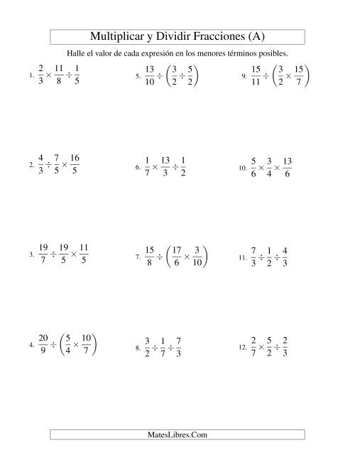 PROBLEMAS DE MULTIPLICACIÓN: ¡DOMINA FRACCIONES YA!