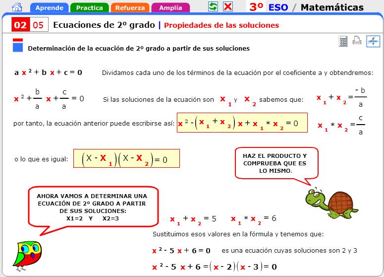 PROPIEDADES DE ECUACIONES DE SEGUNDO GRADO: ¡DESCÚBRELAS!