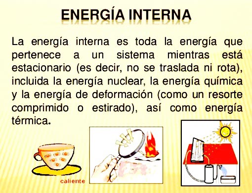 Qué características y ejemplos son clave de la energía interna