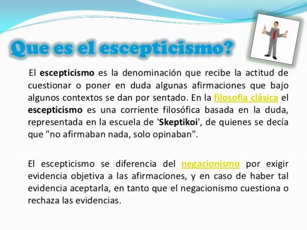 Qué es el escepticismo y cuáles son sus definiciones y ejemplos