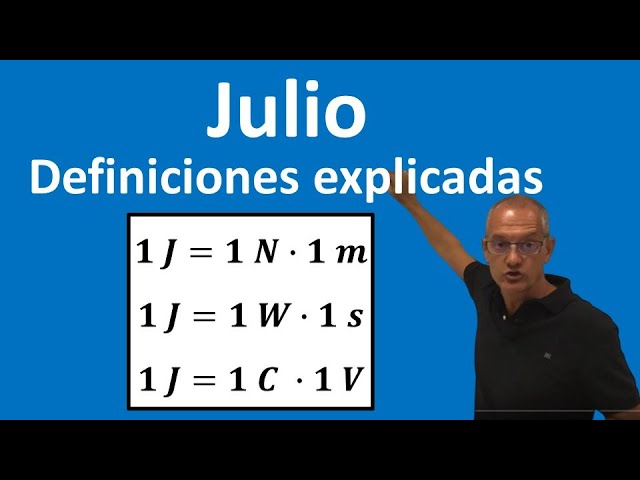 Qué es el JOULE y cuál es su significado en la ciencia