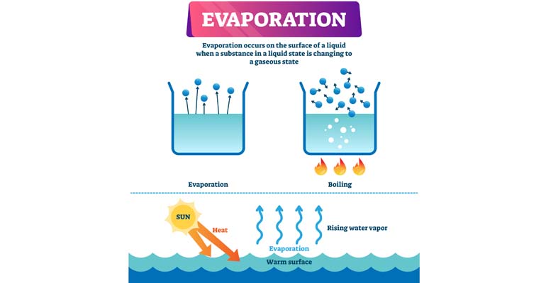 Qué es la evaporación y cuáles son sus ejemplos esenciales