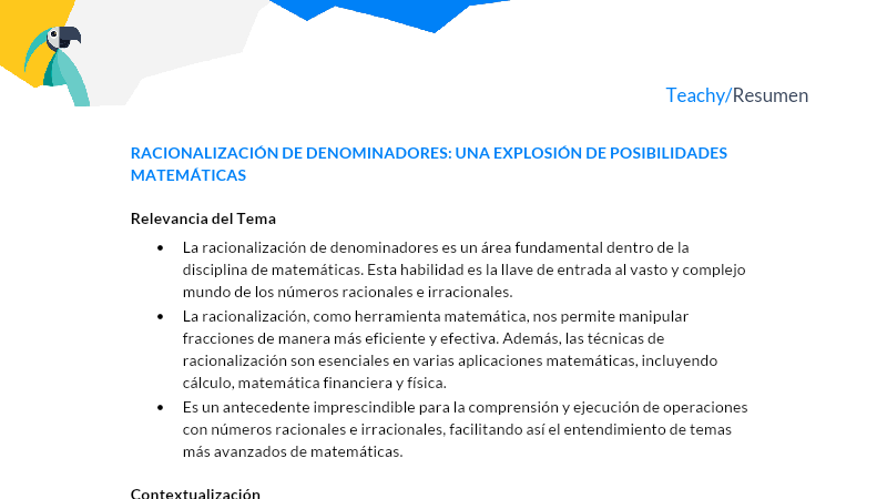 Qué es la racionalización y cuáles son ejemplos clave relevantes