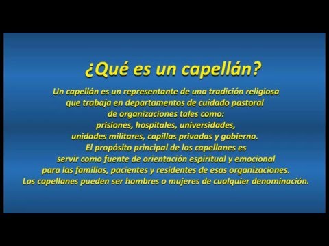 Qué es un capellán y cuáles son los tipos que existen